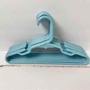 Set of 9 Blue Plastic Kids Hangers 11”
